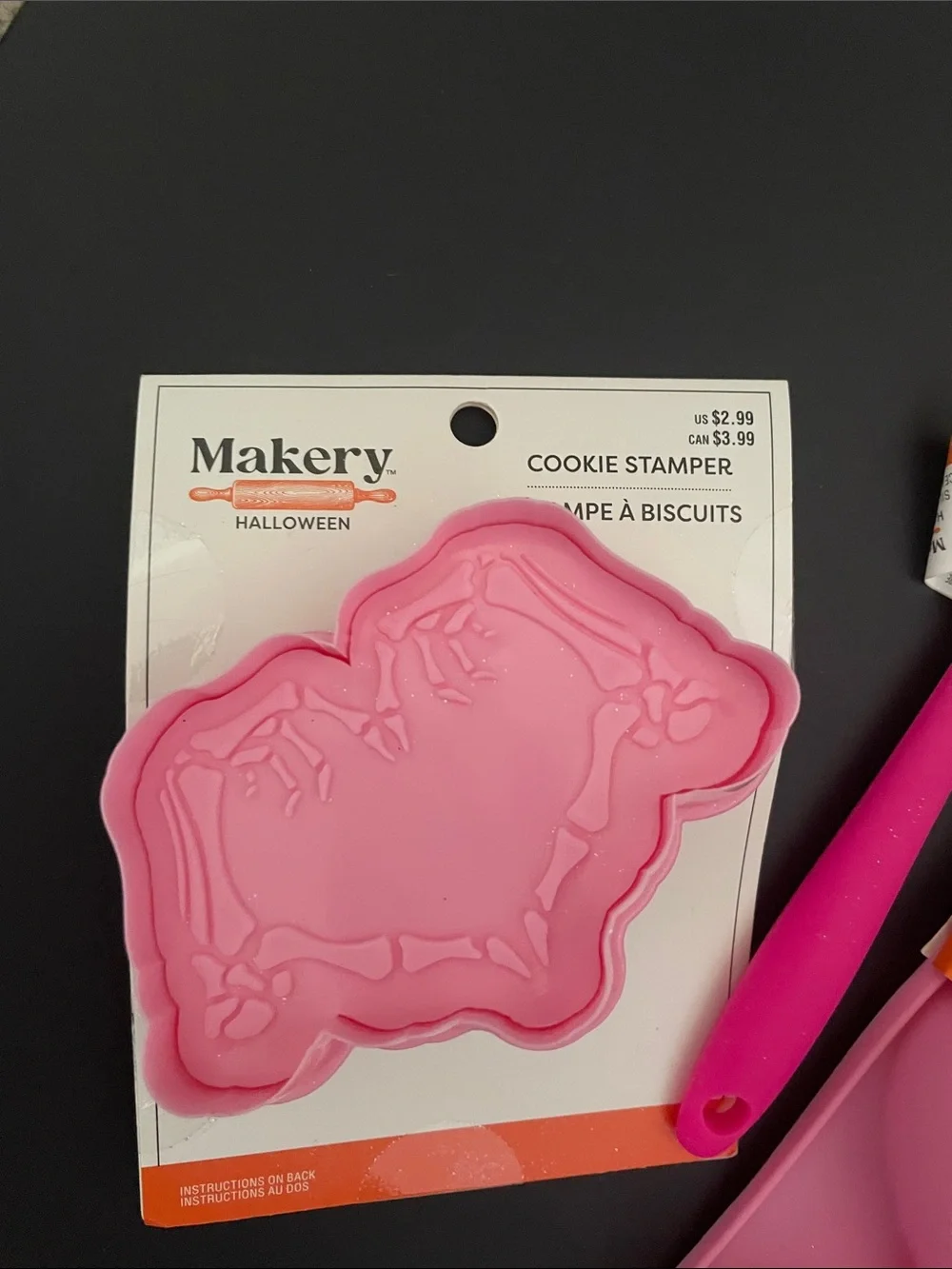 Halloween Celebrate It Pink Heart & Silicone Baking Set with Brush